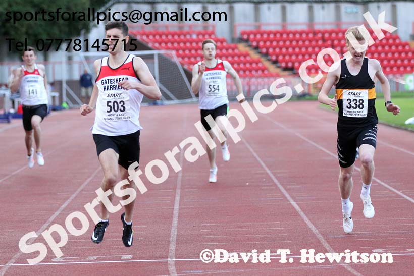 Senior graded 400 metres, 2019 North East Grand Prix, Gateshead Stadium. Photo: David T. Hewitson/Sports for All Pics